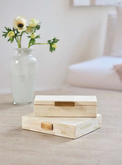 Mirabel Bone Box w Handle